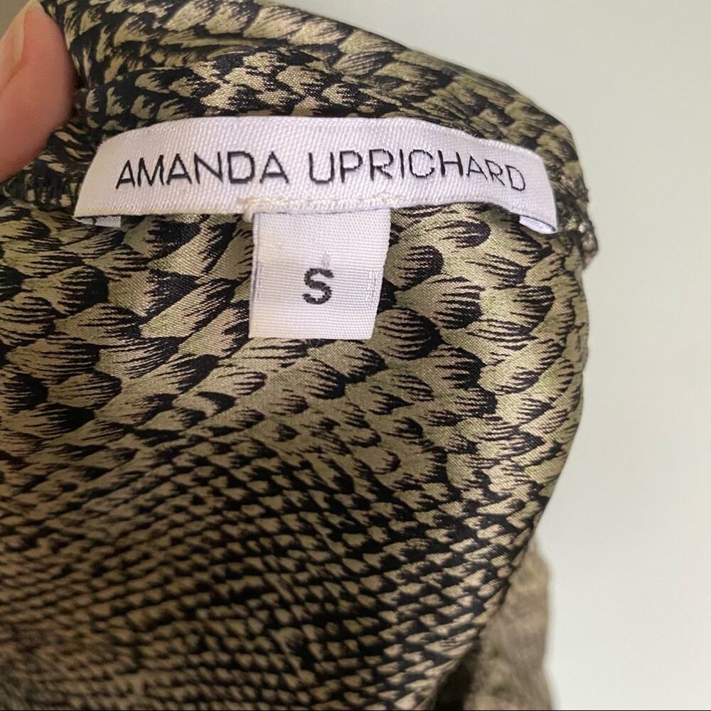 Amanda Uprichard | Python Strapless Silk Dress - image 5